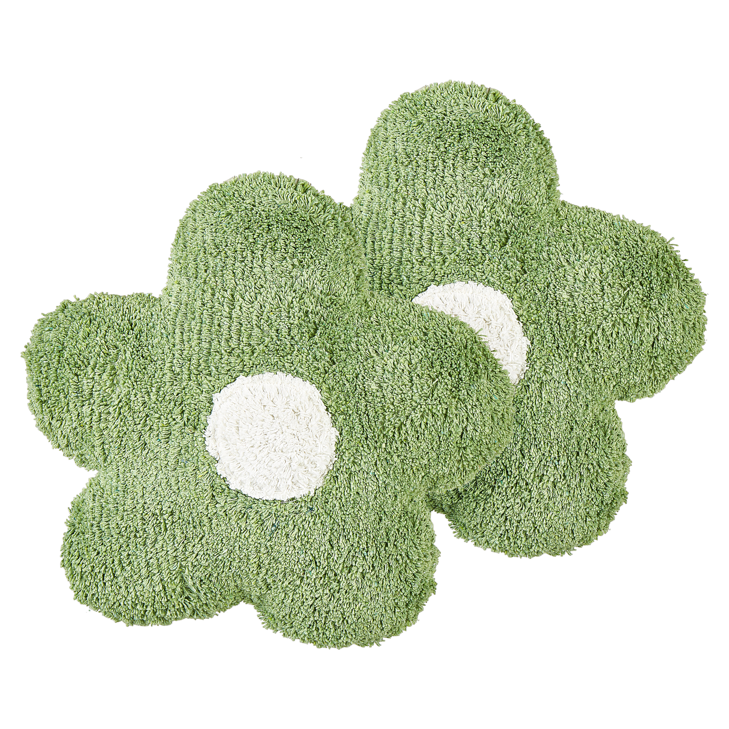 Koristetyynysetti 2 kpl SORREL 30 x 30 cm Puuvilla Kukka Vihreä