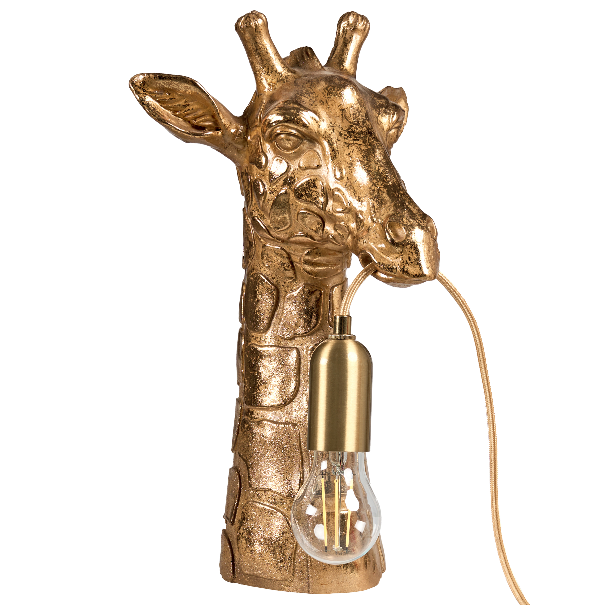 Pöytävalaisin Kirahvi MALAIKA Kulta