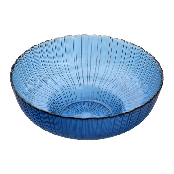 Tarjoilukulho lasi Mondex Daz Glass 25,5x10,5cm sininen 1kpl