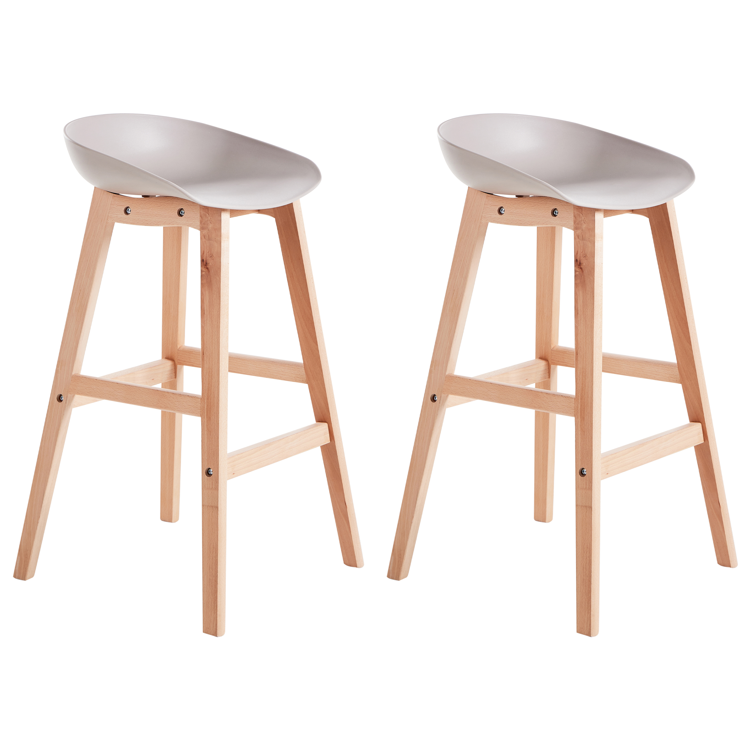 Baarituolisetti 2 kpl MICCO Ruskeanharmaa