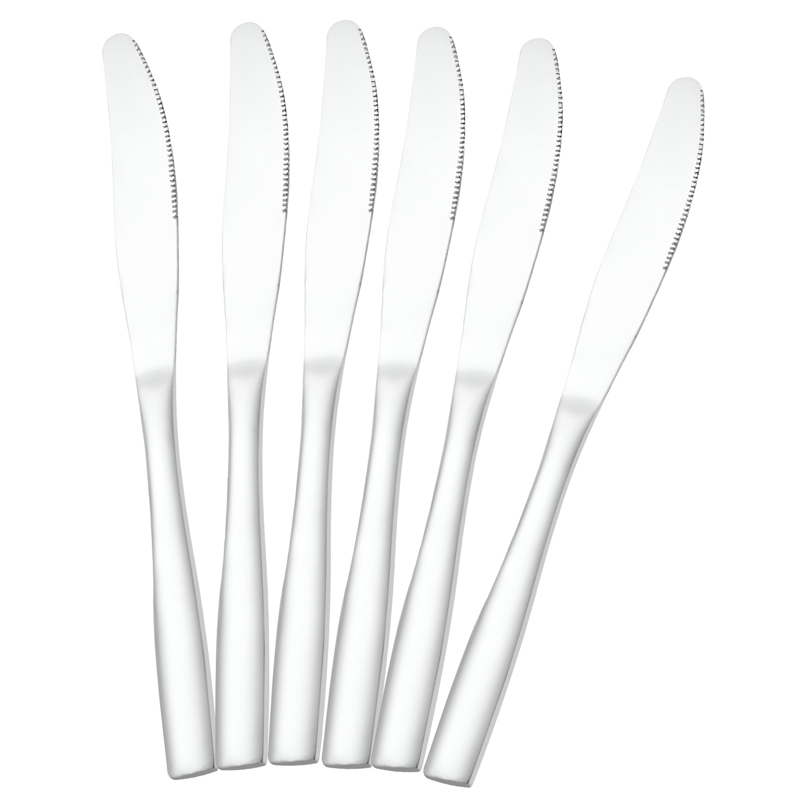 6 kpl pöytäveitsiä 23cm korkealaatuista ruostumatonta terästä