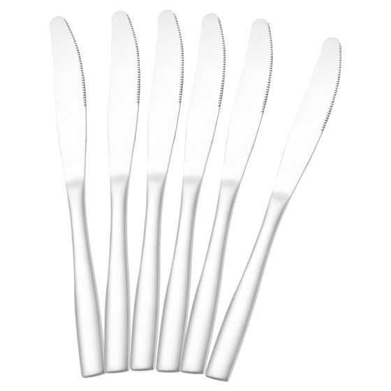 6 kpl pöytäveitsiä 23cm korkealaatuista ruostumatonta terästä