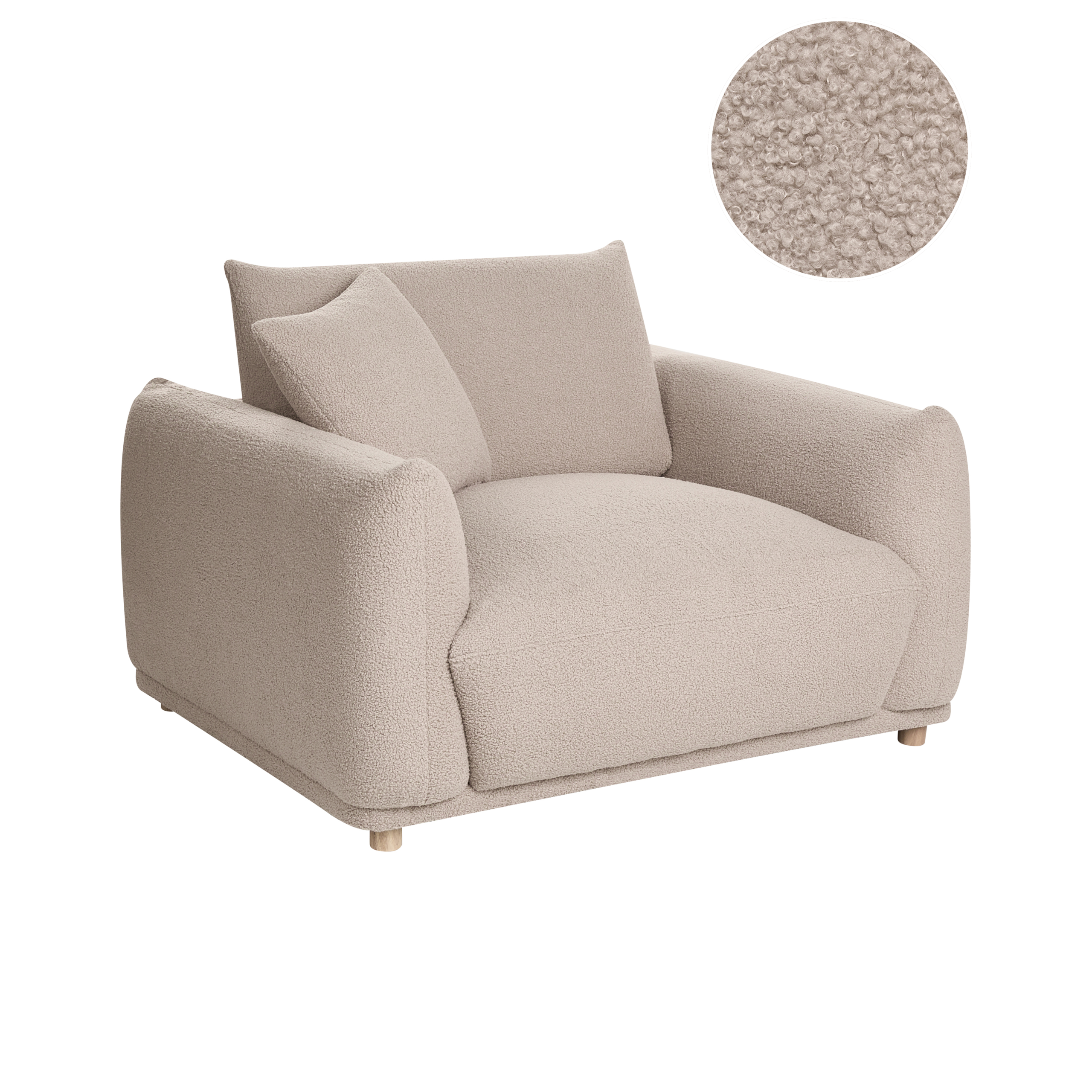 Nojatuoli JUBEK Buklee Beige