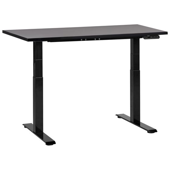 Työpöytä sähkösäädettävä DESTINES 120 cm 72 cm Musta