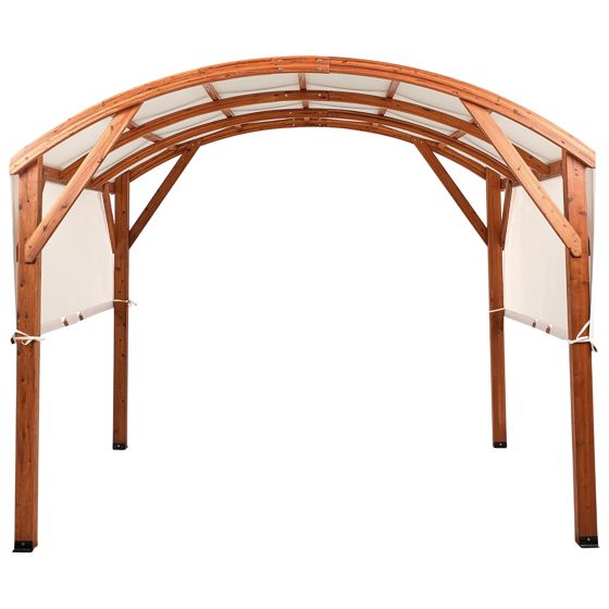 Paviljonki SCOPELLO jalokuusi 303 cm 300 cm Ruskea/beige