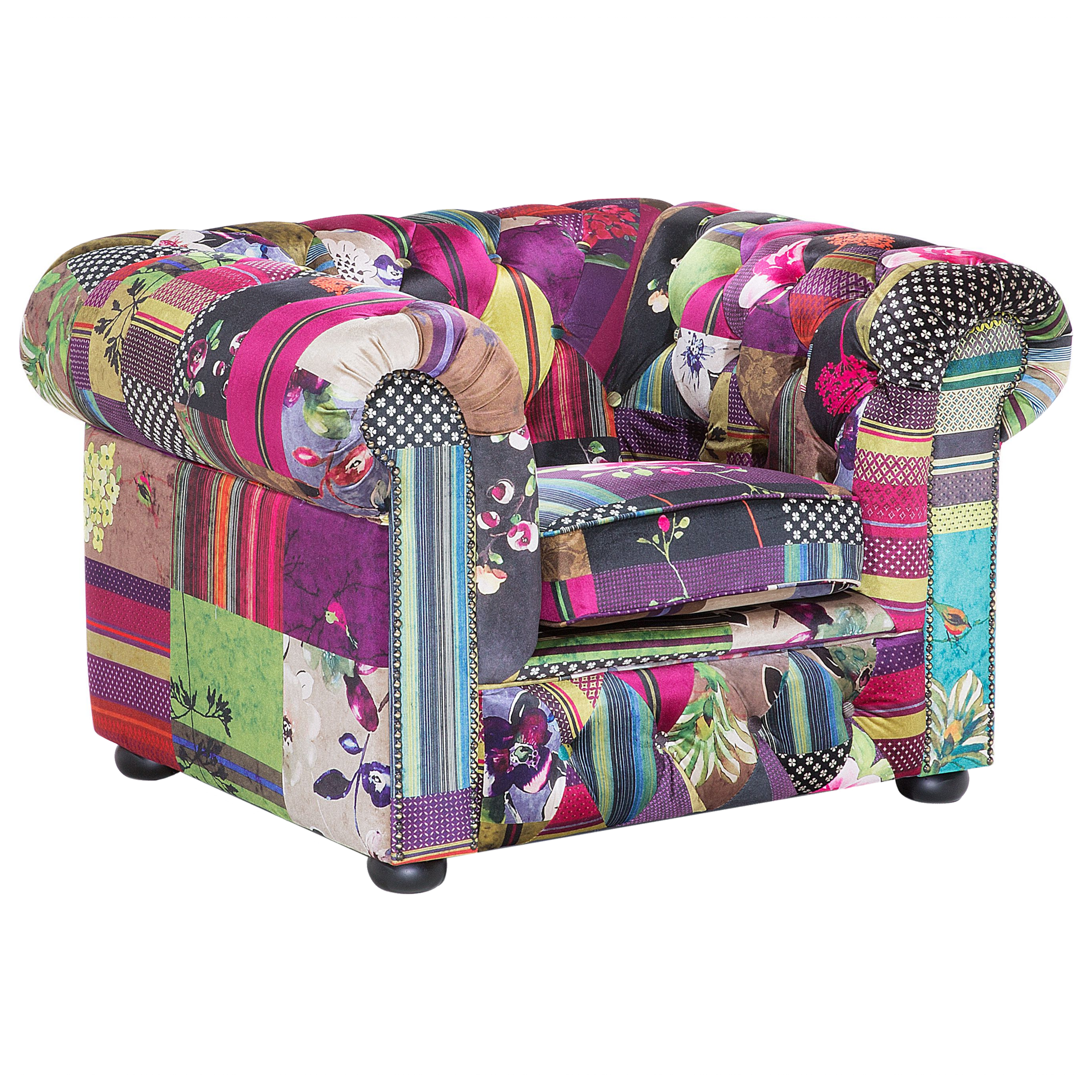 Nojatuoli CHESTERFIELD kangas Violetti