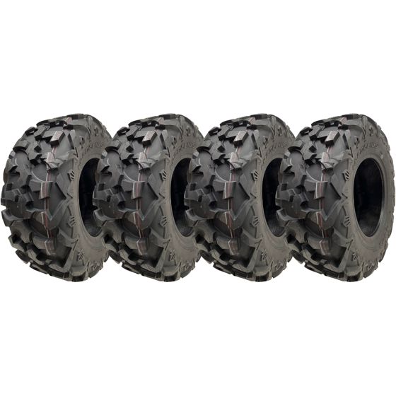 26x9.00R12 (225/75R12) 6-kerroksiset mönkijän renkaat OBOR Cornelius 66J, tieliikennekelpoiset (4 kpl:n sarja)