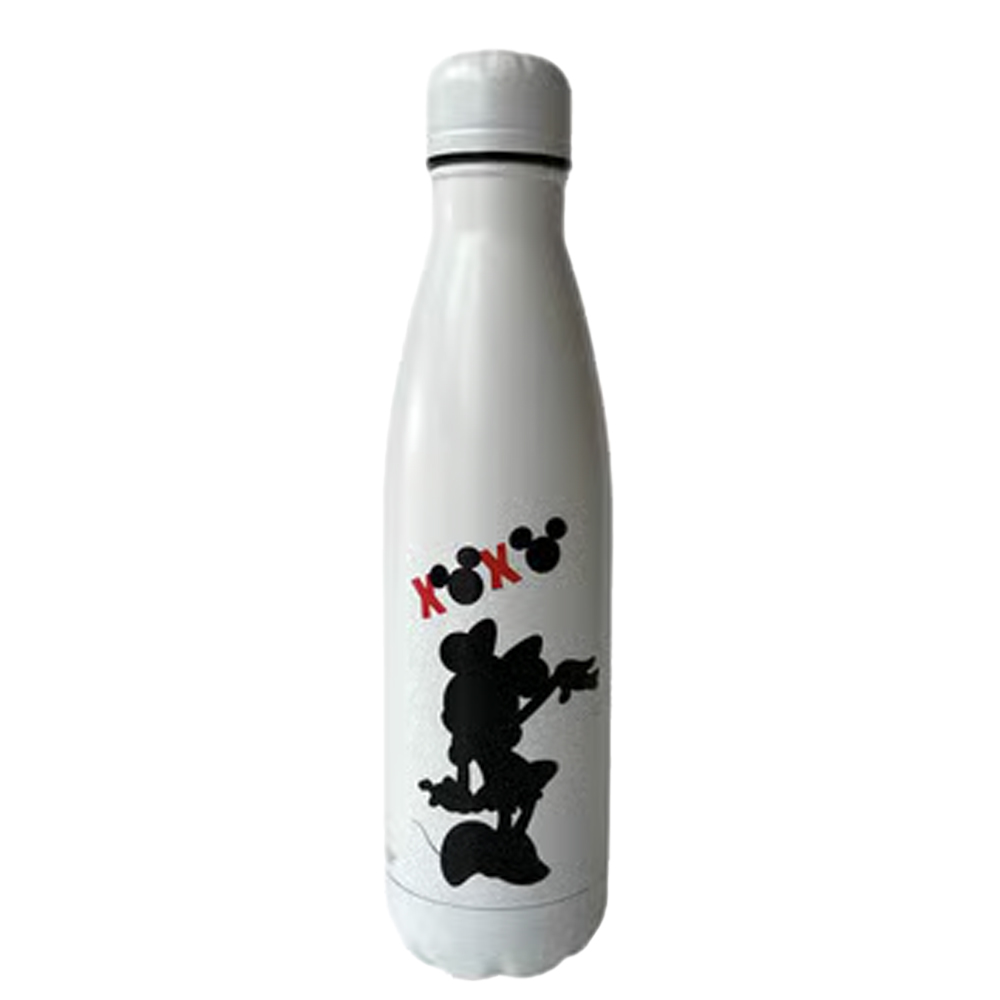 Disney – juomapullo – Xoxo Minnie Mouse – 500 ml, ruostumaton teräs – juominen, matkailu, Valkoinen