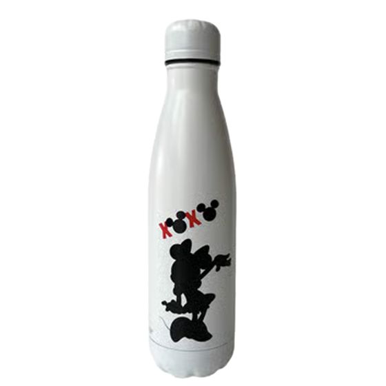 Disney – juomapullo – Xoxo Minnie Mouse – 500 ml, ruostumaton teräs – juominen, matkailu, Valkoinen