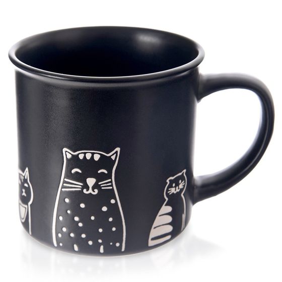 Keraaminen muki mustat kissat 500 ml