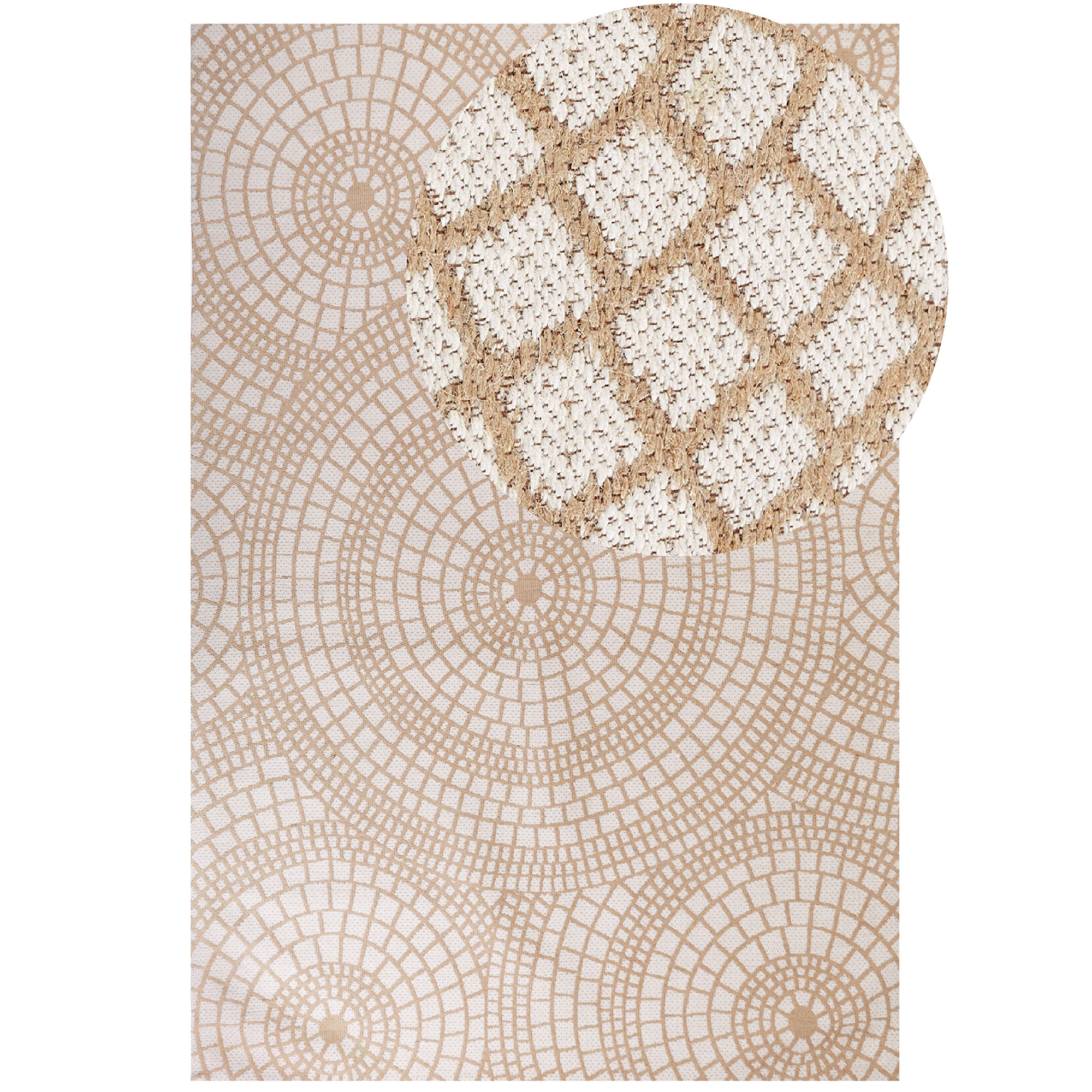 Matto ARIBA Valkoinen Beige 200 x 300 cm Juutti
