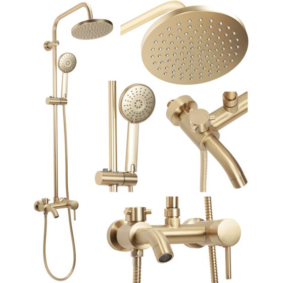 REA suihkusetti LUIS harjattu kulta, 45X21X100CM