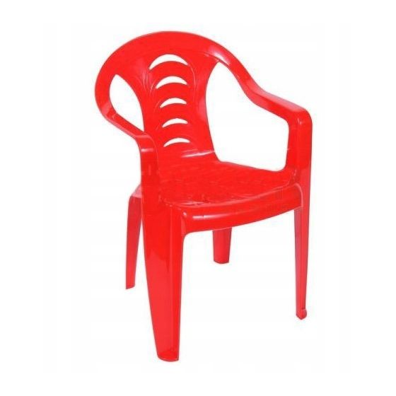 Tola punainen puutarhatuoli lapsille