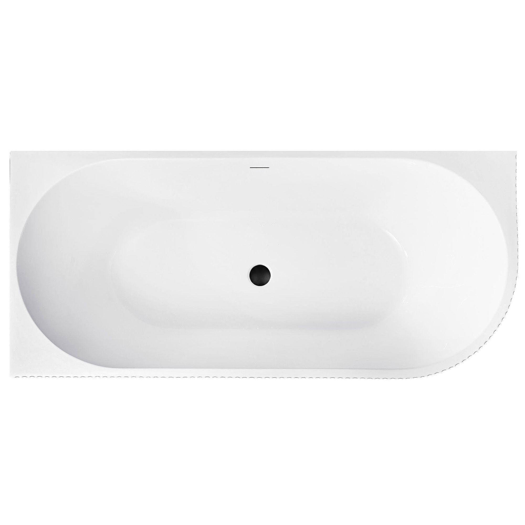 Rea kulma-amme WENUS 170 vasen mustalla tulppakannella, 170X80X57,5CM