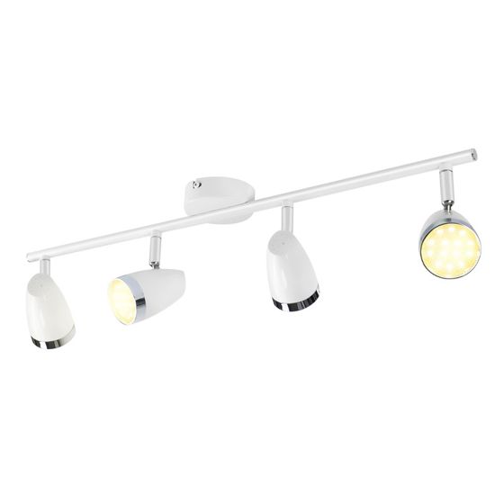 NETTLIFE LED - kattospottivalaisin 4 lamppua moderni 4W valkoinen lämmin valkoinen 3000K