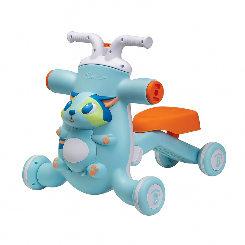 NETTLIFE 3-in-1 Kävelytuki, Sähköauto & Potkulapeli Lapsille 0-5V-Helppo Koota, Säädettävä