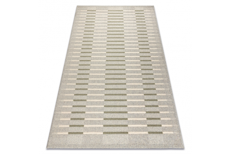 FLUX 461.124.SA400 villamatto- Geometrinen loft harmaa / vihreä 160x230 cm