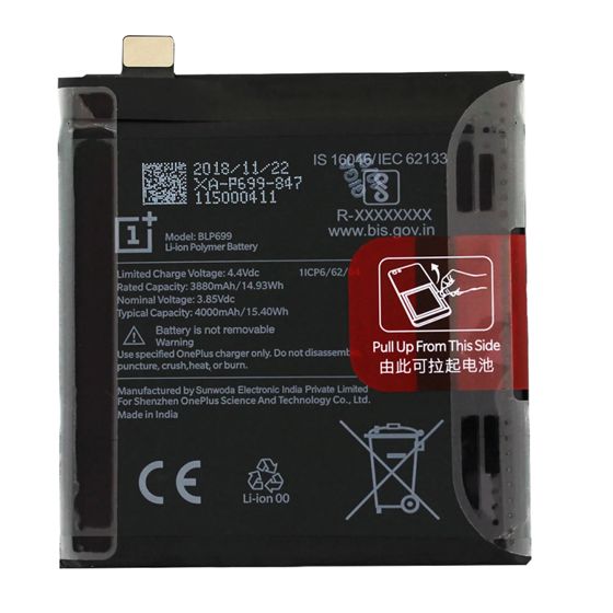 Akku Li-Polymer BLP699 3,85V 3980mAh OnePlus 7 Pro