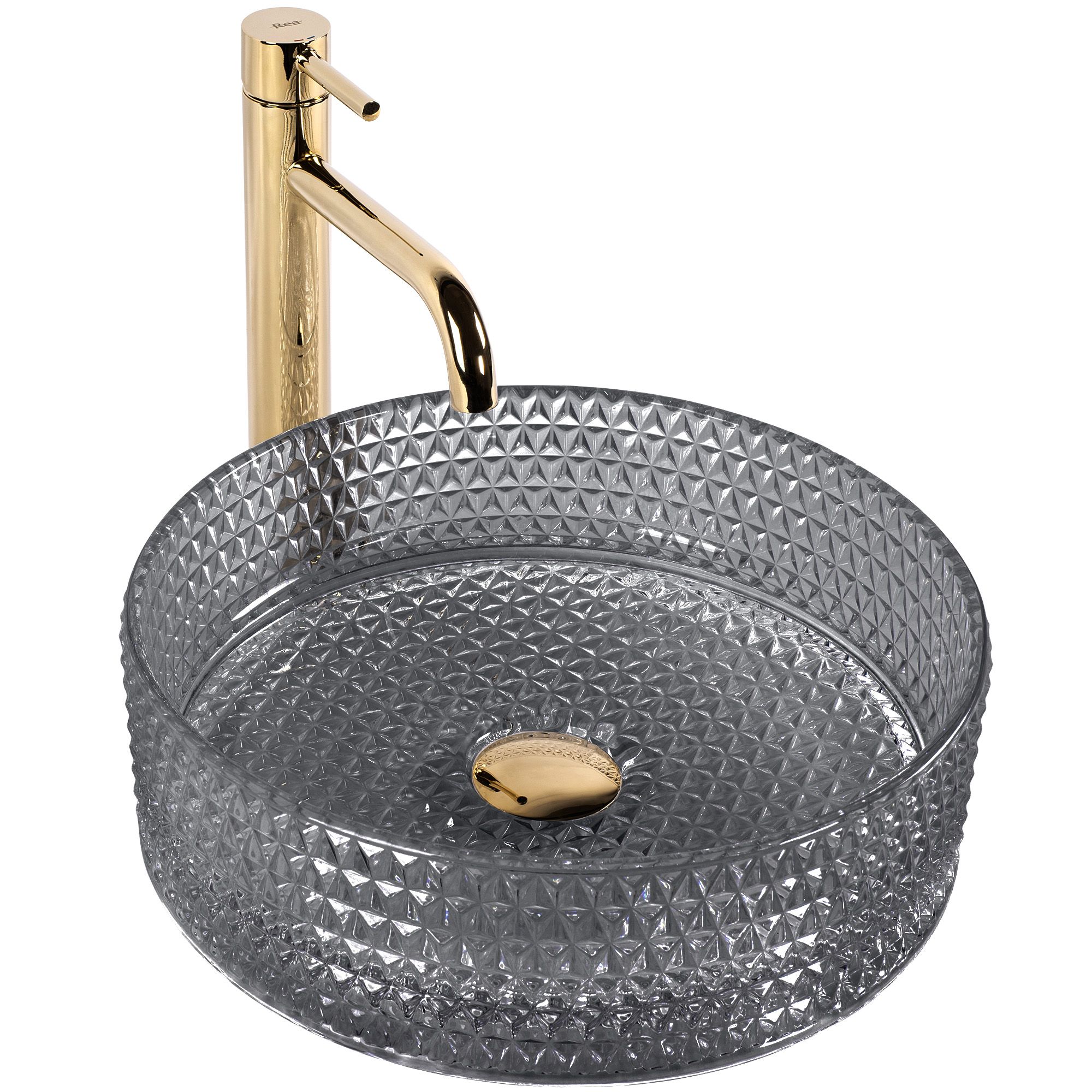 REA Malja-allas CRISTAL 35 musta, 35,5X35,5X11,5CM