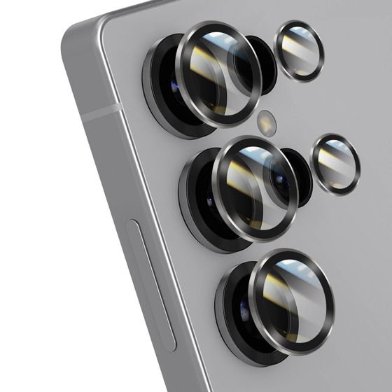 Kameran karkaistu lasi Galaxy S25 Ultralle naarmuuntumaton alumiinikehys