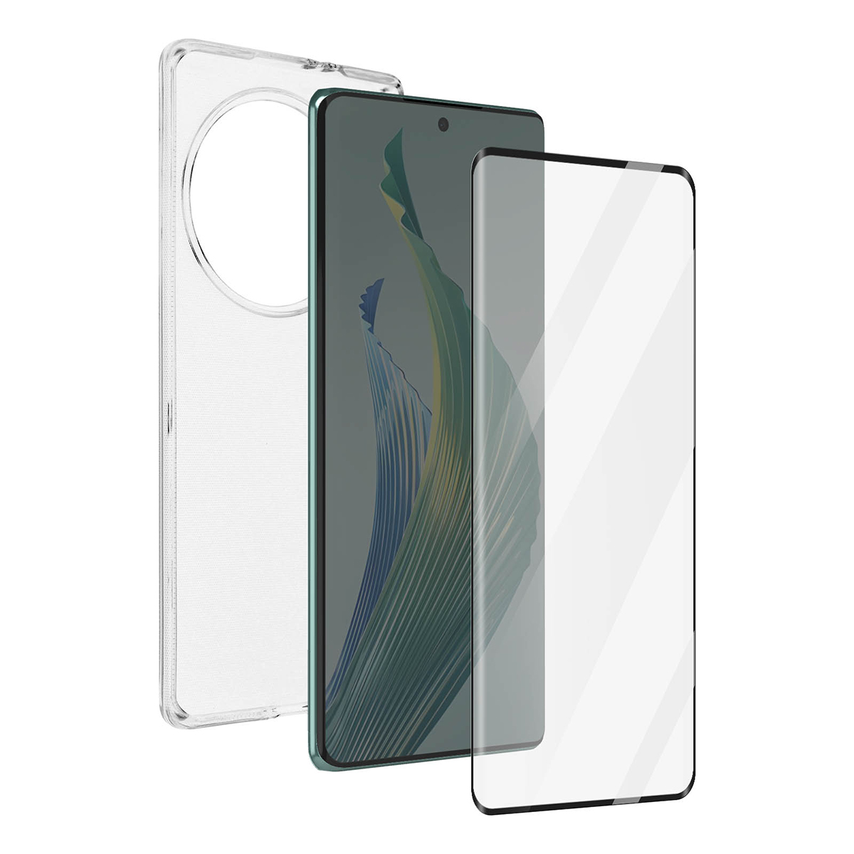 Honor 50 Lite -suojakuori karkaistulla lasinäytönsuojalla