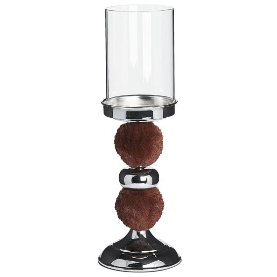 Kynttilänjalka PADRE 38 cm Lasi Ruskea