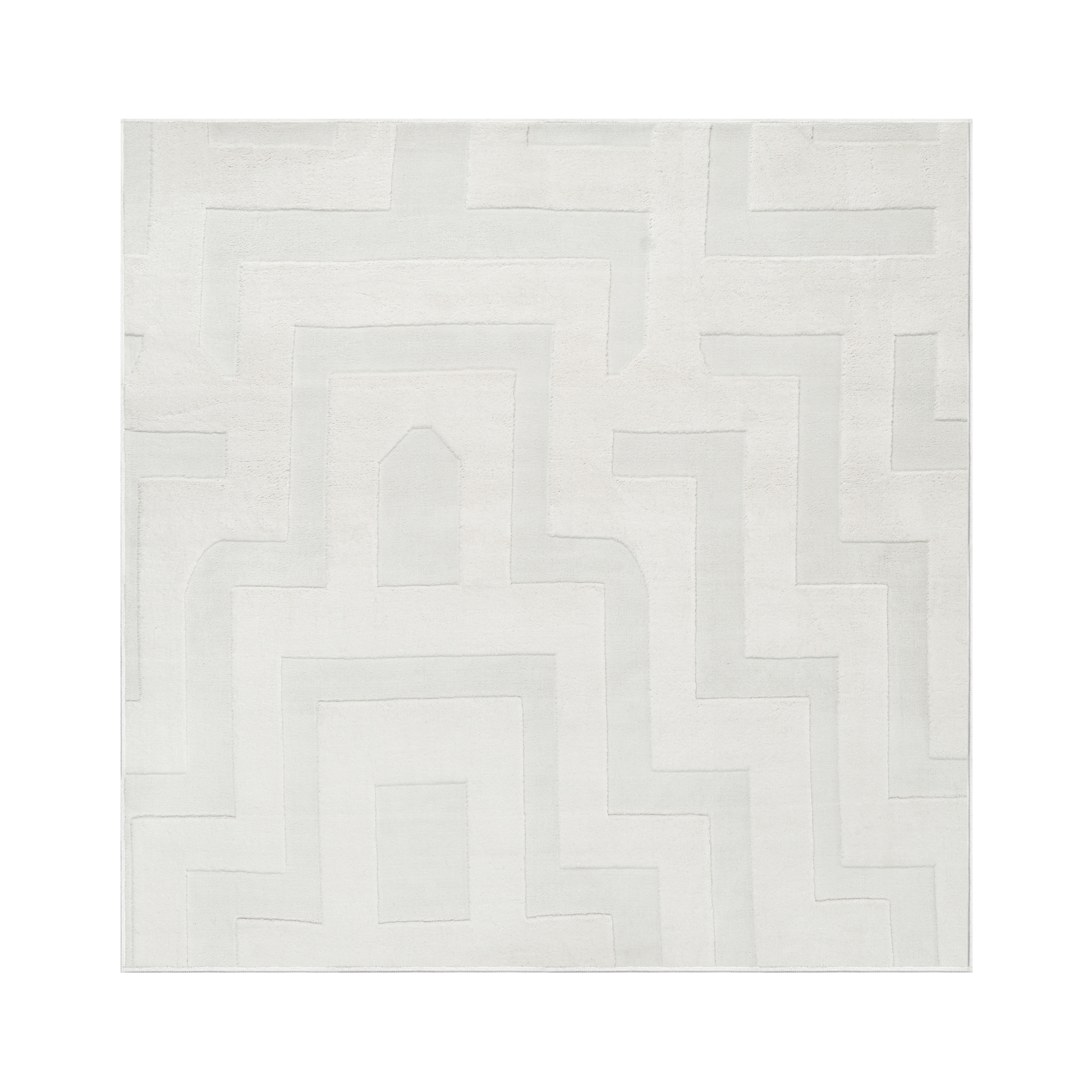Matto GINGERA Luonnonvalkoinen 160 x 160 cm