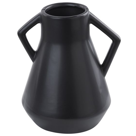 Kukkamaljakko FERMI keramiikka 20 cm Musta