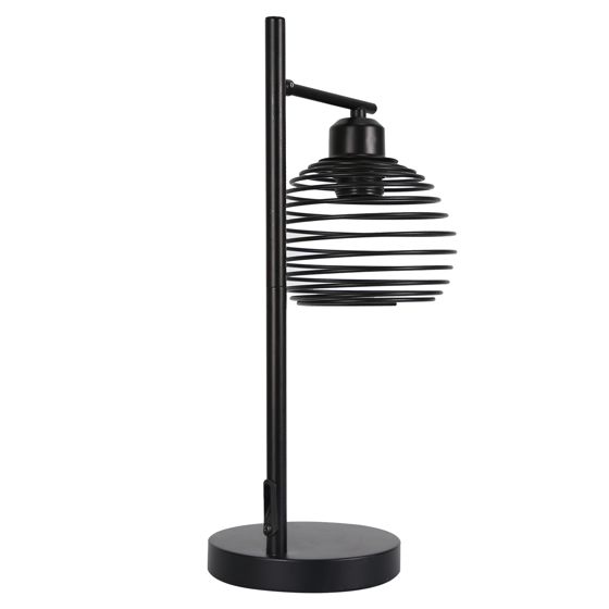 NETTLIFE Vintage - pöytävalaisin, yövalaisin, E27, musta, makuuhuone, teollinen, metallinen, pöytävalaisin, max. 40w, retrotyylinen pöytävalaisin