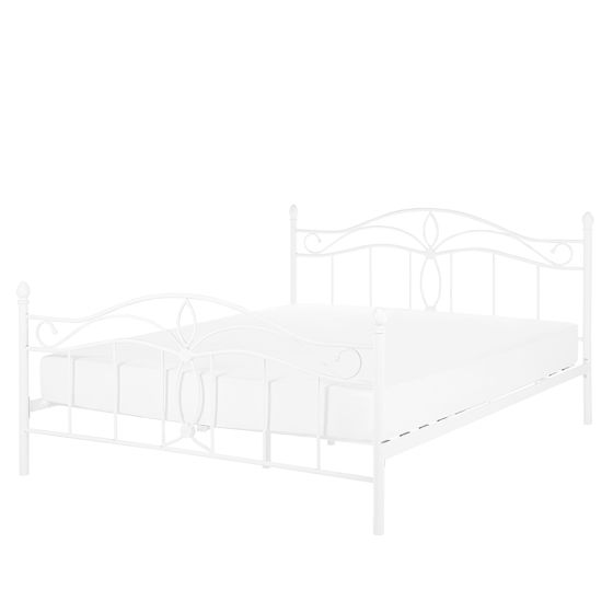 Sänky metalli ANTLIA 140 x 200 cm Valkoinen