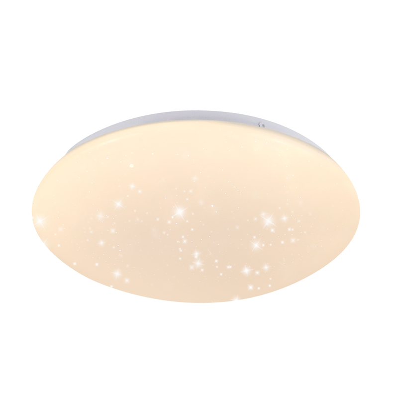 NETTLIFE LED - kattovalaisin, 30 cm pyöreä, lämmin kylpy, tähtitaivas, 18 W, IP44- lamppu