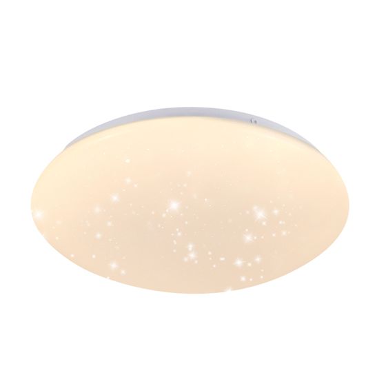 NETTLIFE LED - kattovalaisin, 30 cm pyöreä, lämmin kylpy, tähtitaivas, 18 W, IP44- lamppu