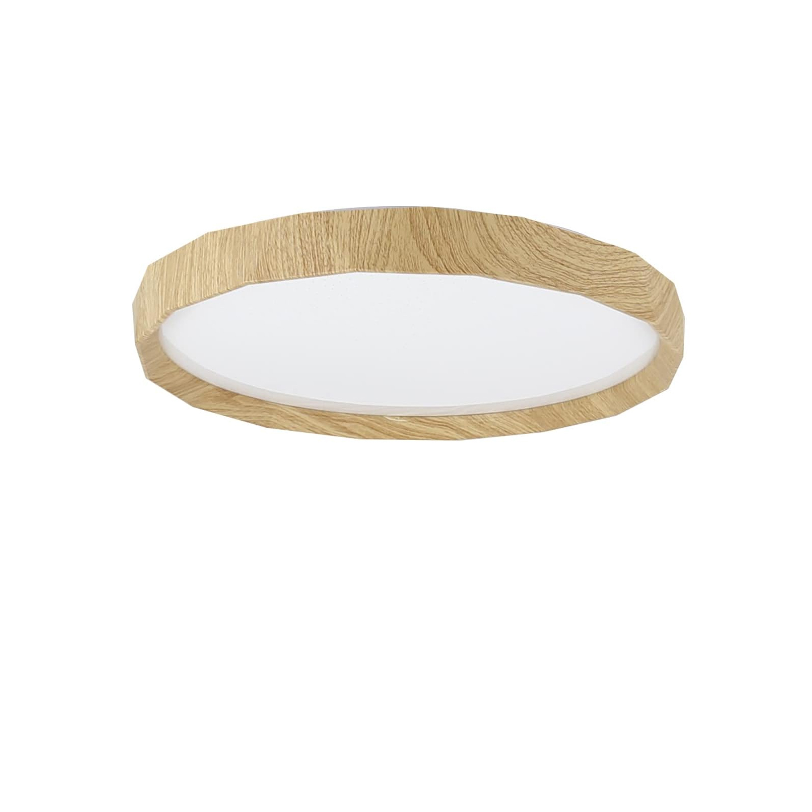 NETTLIFE LED-kattovalaisin, olohuoneeseen - Puujäljitelmä, olohuoneen valaisin, Ø40cm makuuhuoneenKattovalaisin 43W