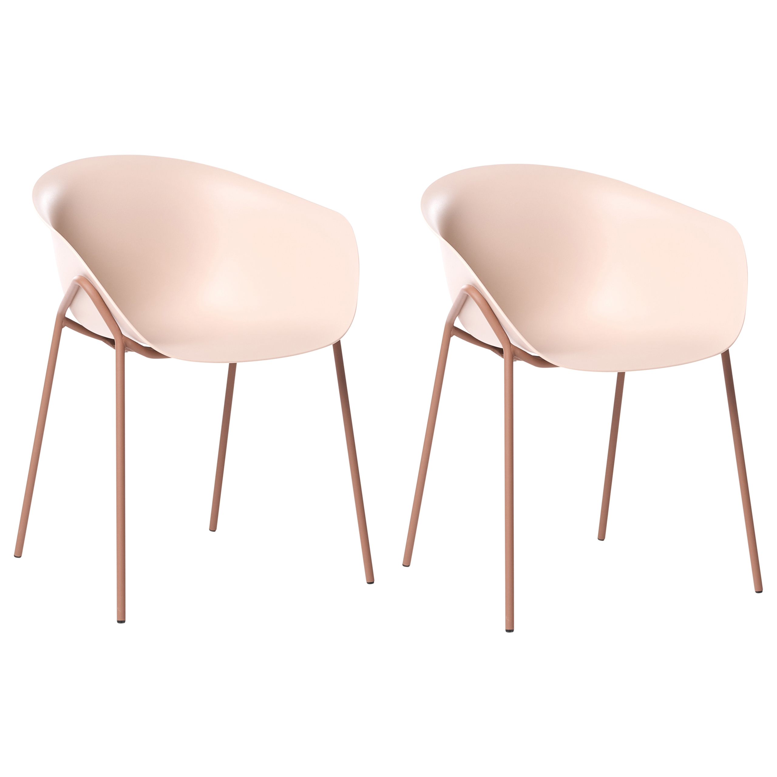 Puutarhatuolisetti 2 kpl METEORA Synteettinen materiaali Beige