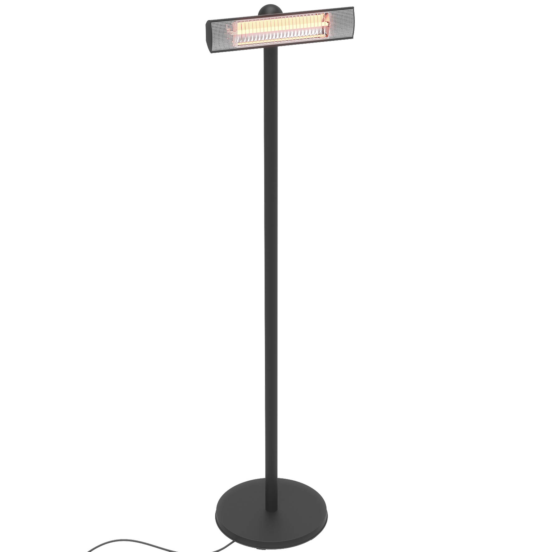 Terassilämmitin, lattiamalli 1500 W GT, musta HORTUS