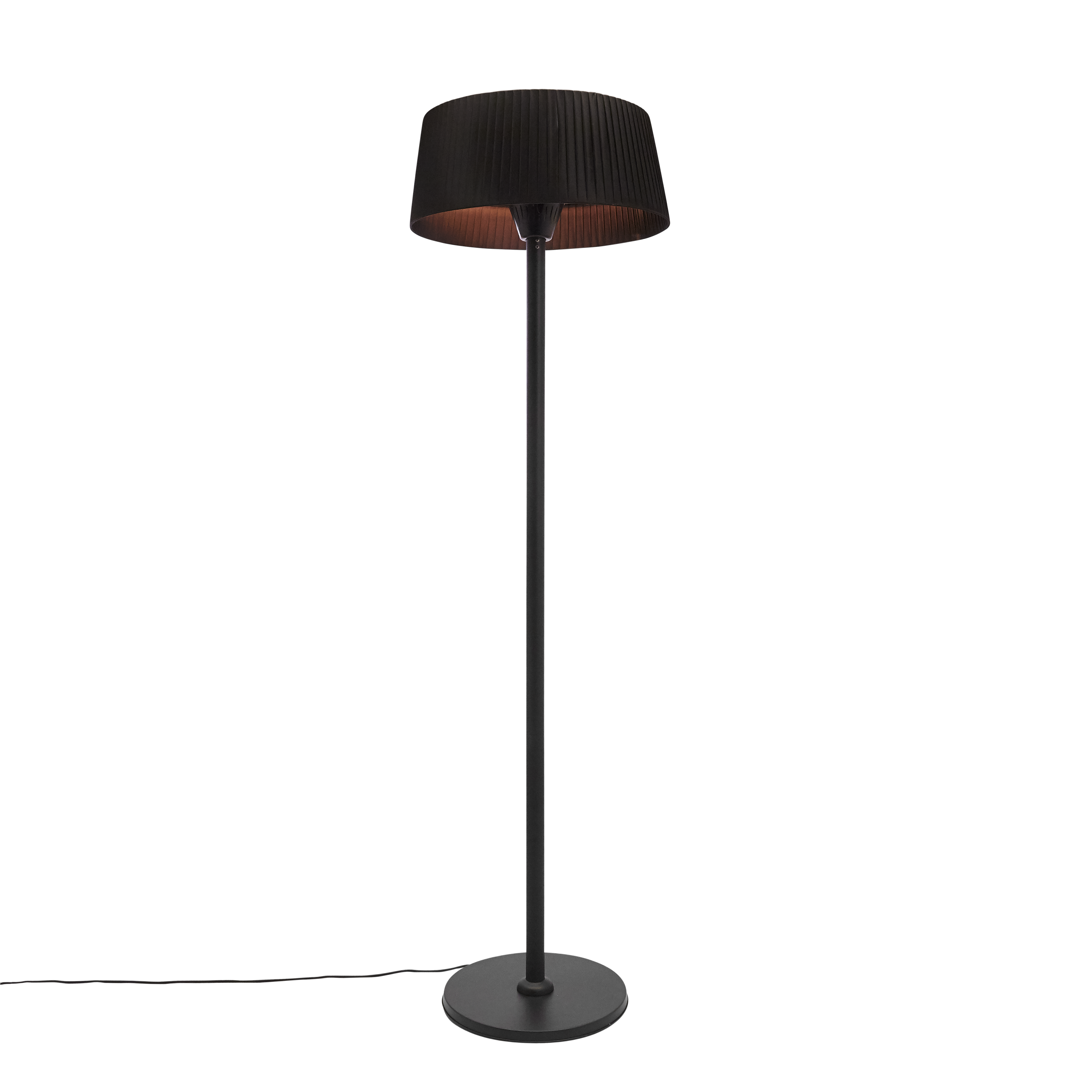 Terassilämmitin 60 cm varjostimella, lattiamalli 900/1200/2100 W HA HORTUS