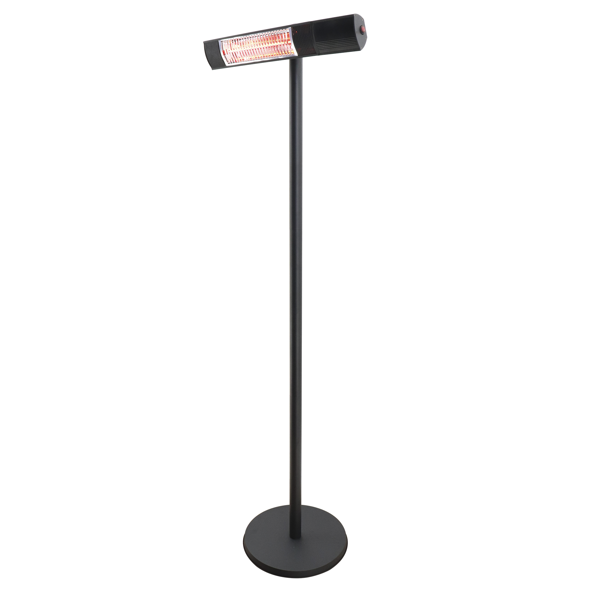 Terassilämmitin 500/1000/1500W lattiamalli, kaukosäädin, RGT, musta HORTUS