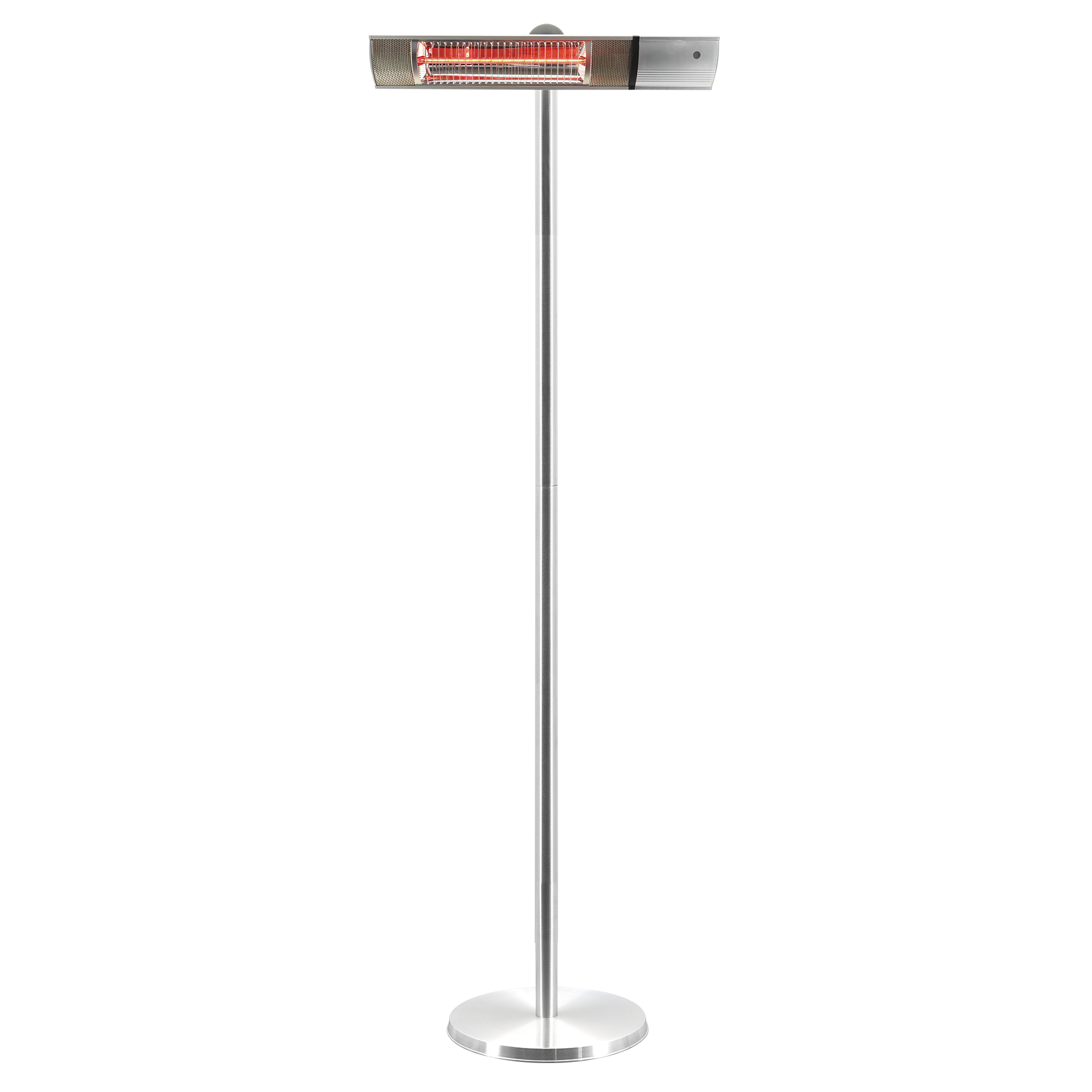 Terassilämmitin 500/1000/1500W lattiamalli, kaukosäädin, RGT, hopea HORTUS