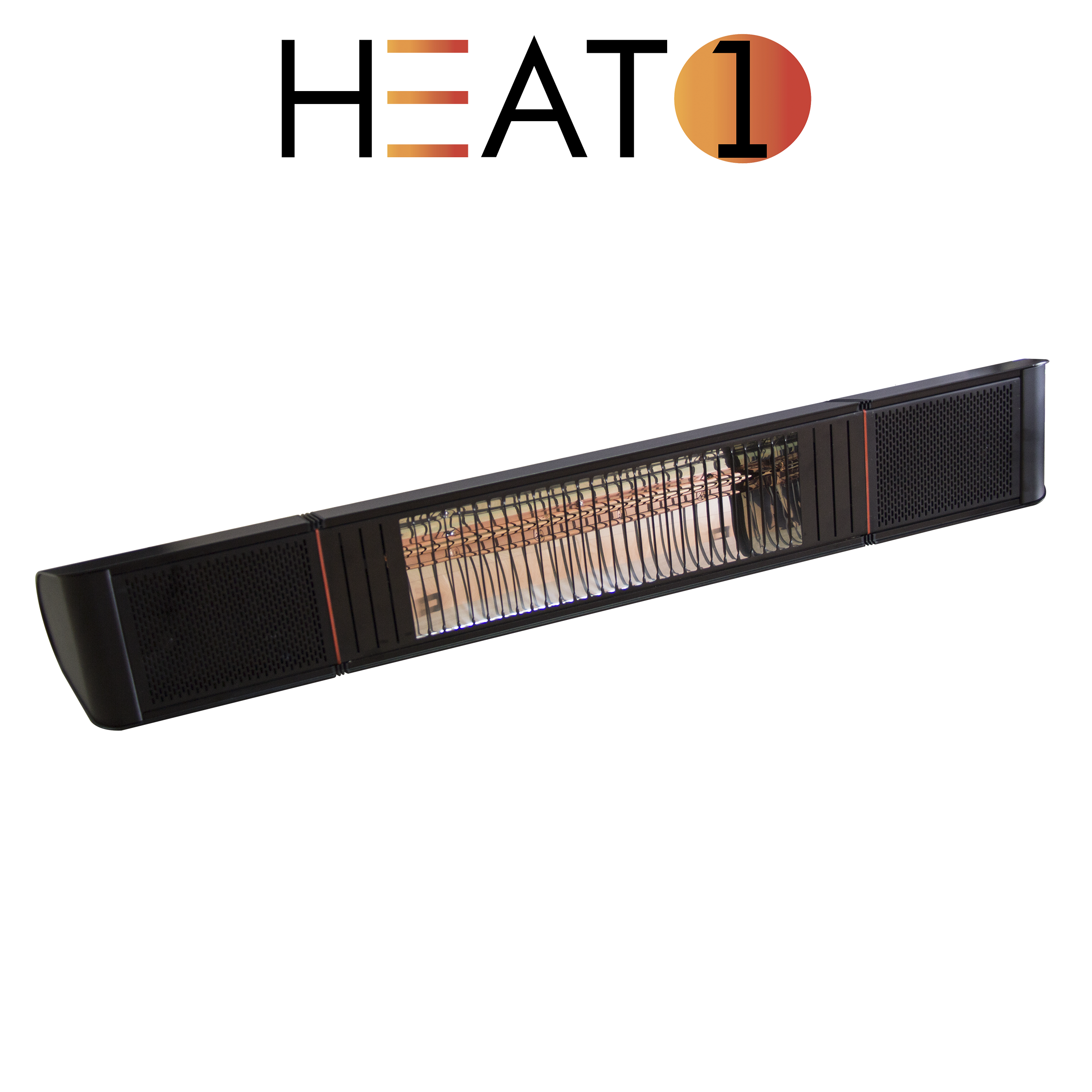 Terassilämmitin ECO pro-line 2000W, BT -sovellus ja kaiuttimet, musta HEAT1