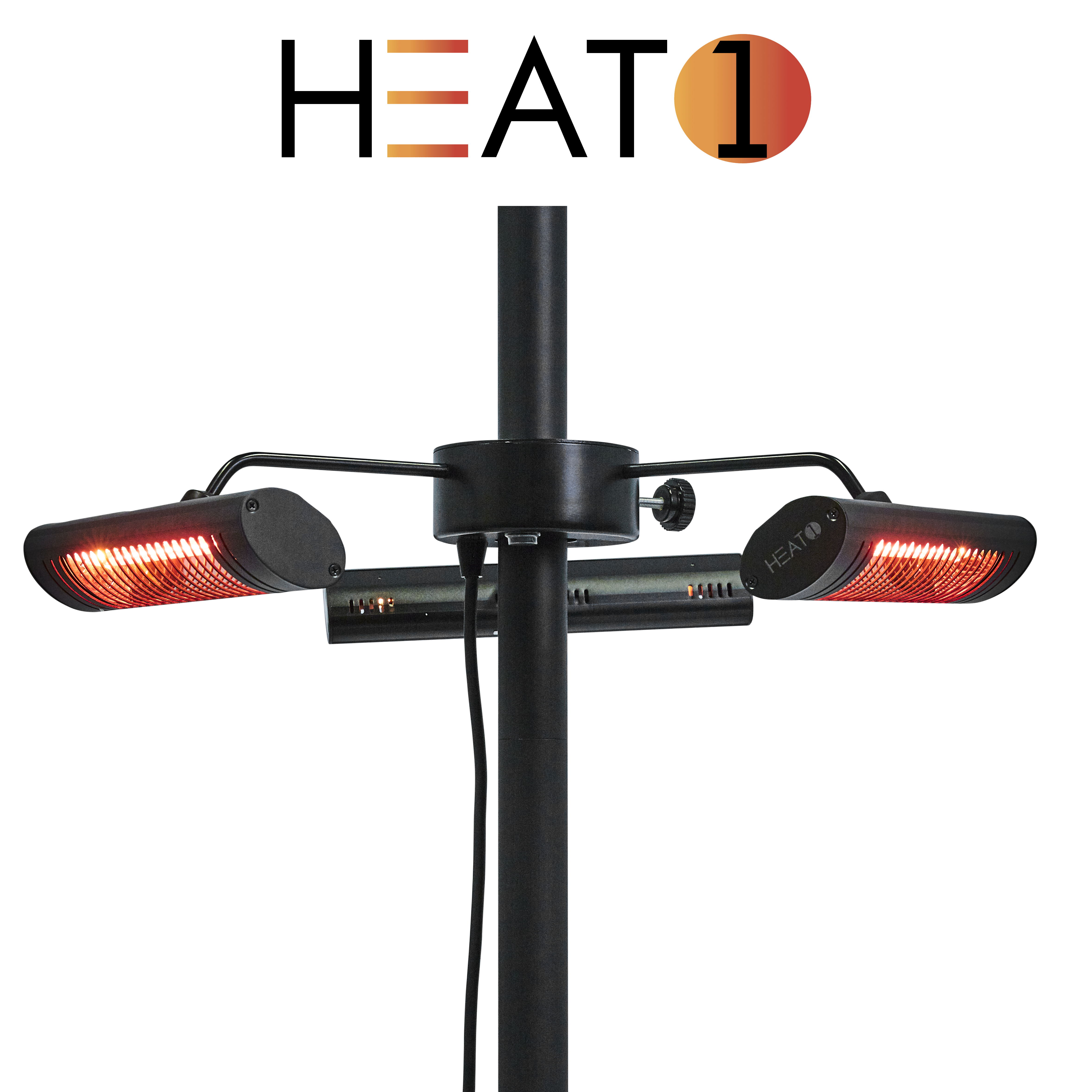 TerassilämmitinECO High-line 3 x 670 W, musta HEAT1