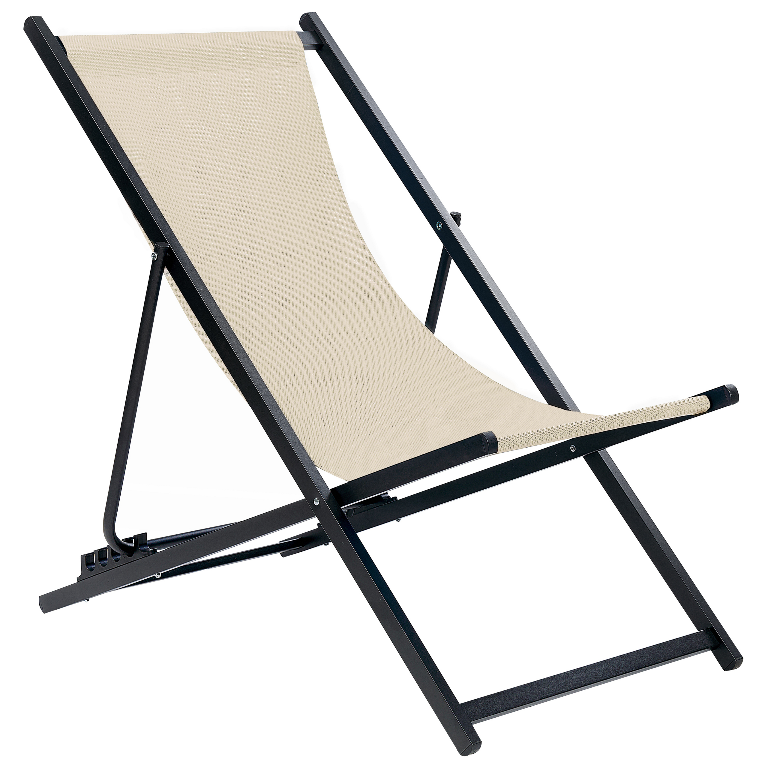 Aurinkotuoli taitettava LOCRI II Metalli Beige