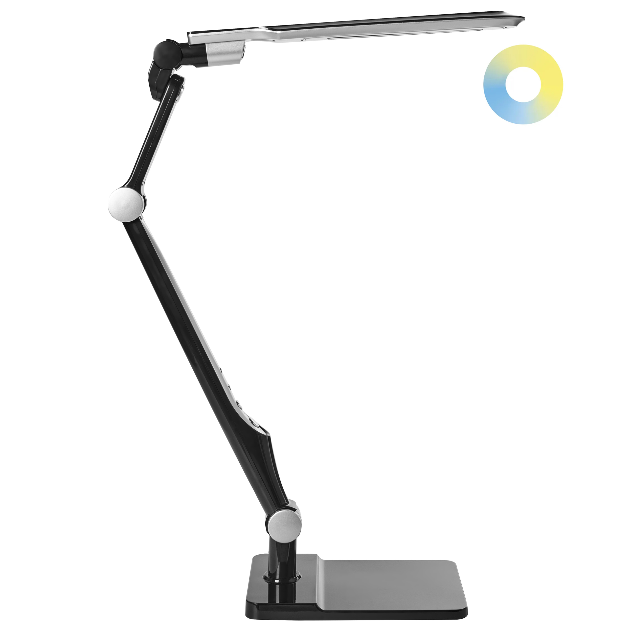 Työpöydän LED-valaisin PEGASI himmentimellä Musta