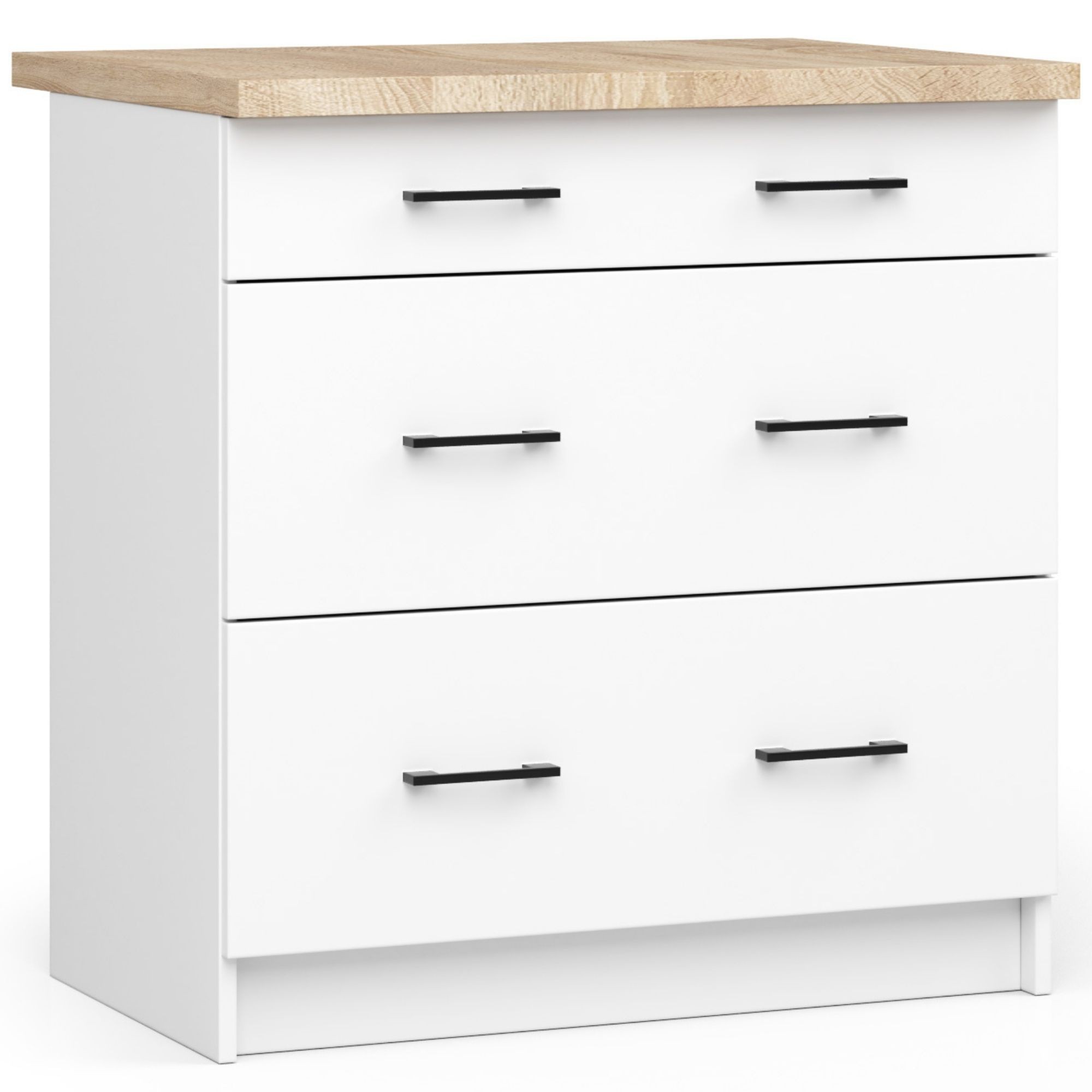 Akord Oliwia Keittiökaappi Valkoinen Tasolla 80x46x85