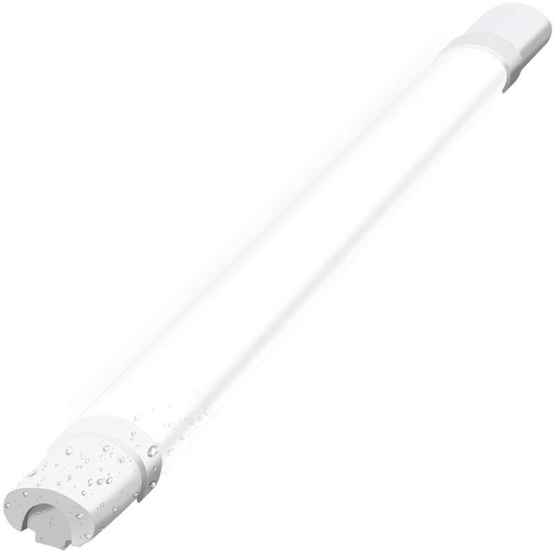 NETTLIFE 2 90CM Kosteudenkestävä, LED-kattovalaisin-24W, 3000LM Kattovalaisin, työpajalamppu, LED-putki, IP65 Vedenpitävä, 5000K
