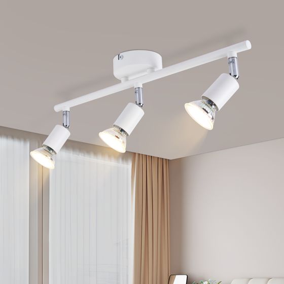 NETTLIFE LED - kattospottivalaisin 3 lamppua - moderni lämmin valkoinen GU10- sisäkattovalaisin