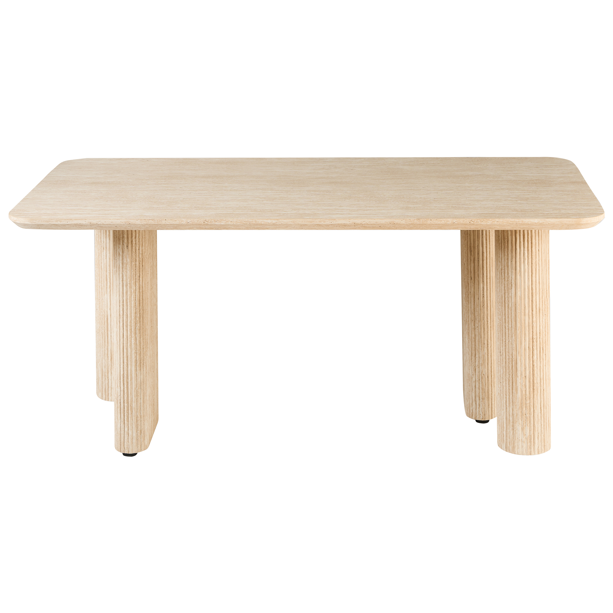 Ruokapöytä BARROY Travertiinikuvio 180 cm 90 cm