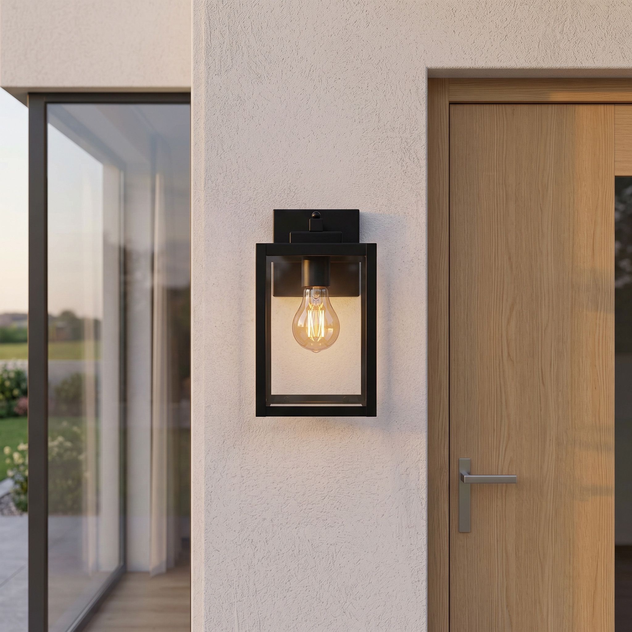 TOOLIGHT julkisivuvalaisin JNH038-1G musta, 20x14,5x24,5cm