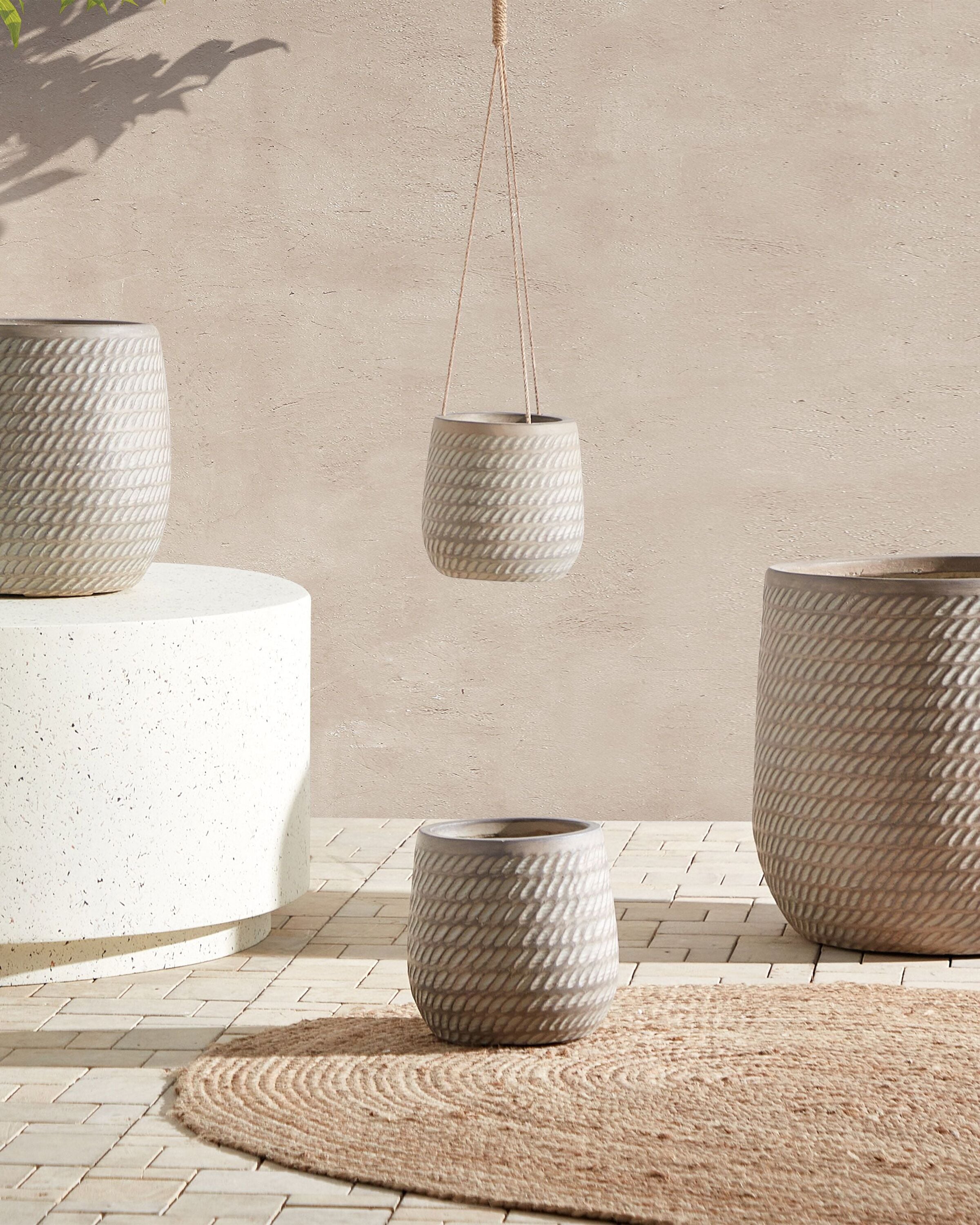 Kukkaruukku LIVADIA 19 cm Ruskeanharmaa