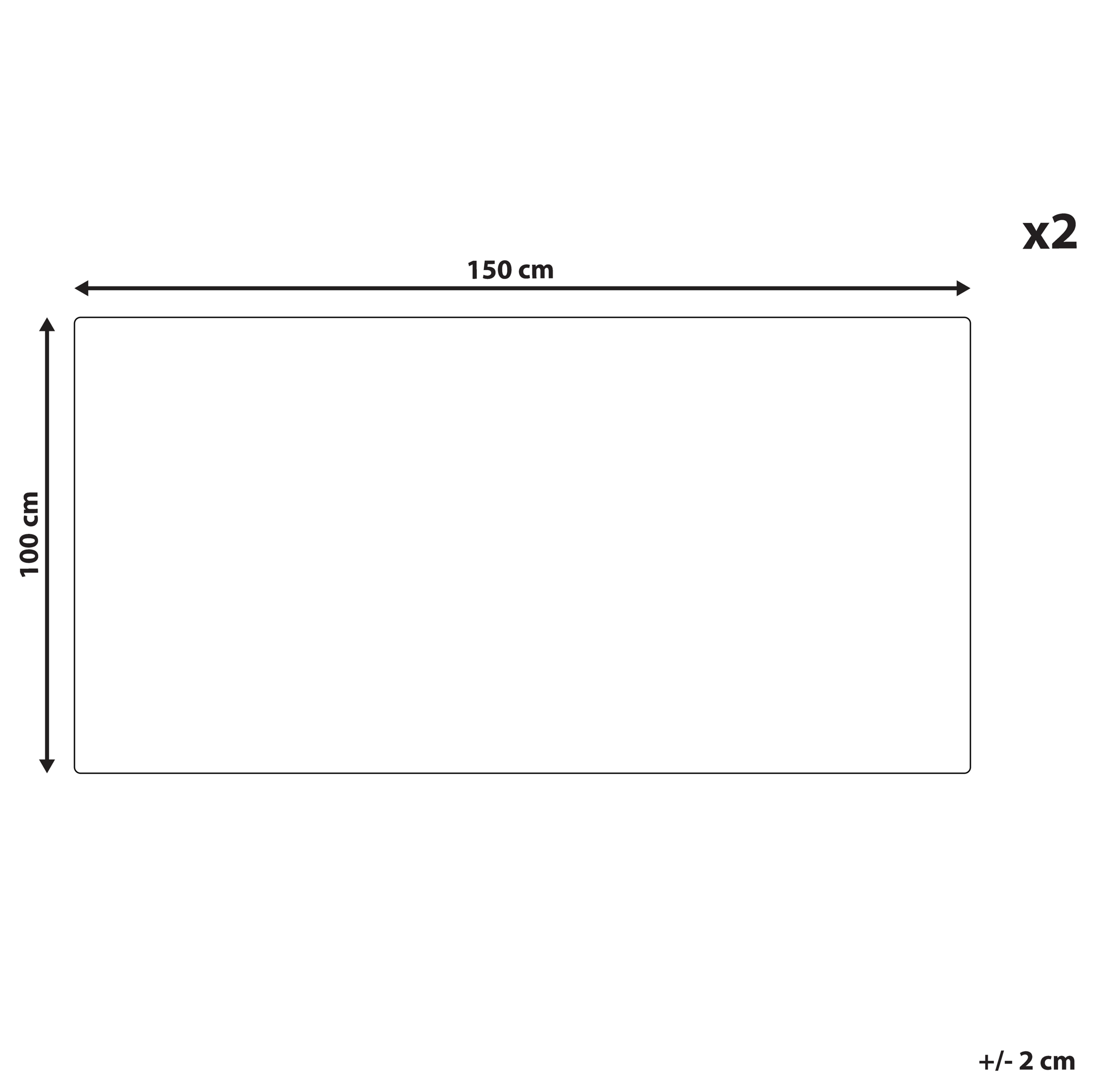 Pyyhesetti 2 kpl MITIARO Puuvillafrotee Valkoinen