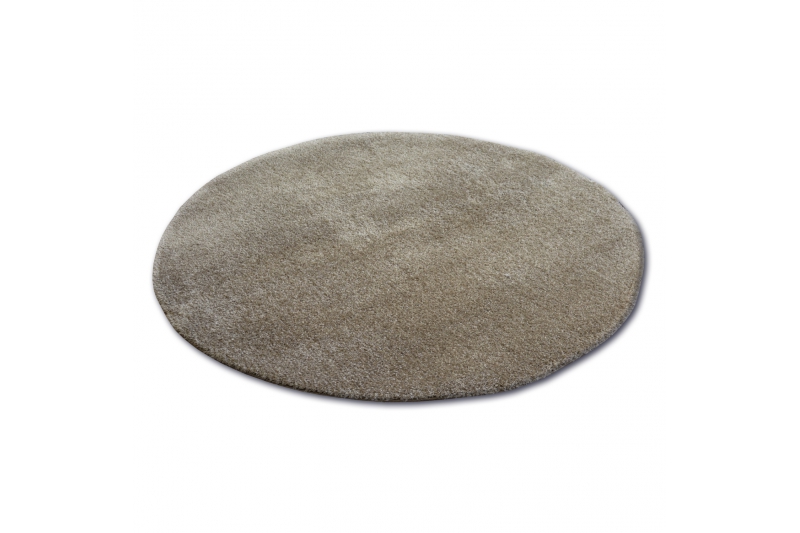Matto pyöreä SHAGGY MICRO tumma beige pyöreä 100 cm